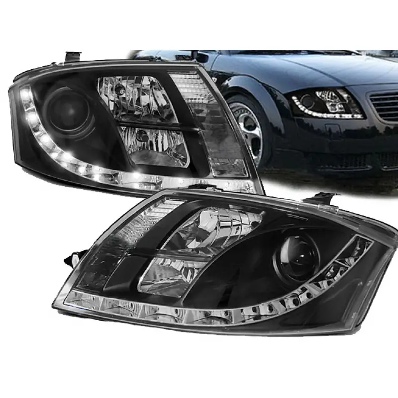 Frontlykter AUDI TT 1999-2005 DAYLIGHT BLACK – bilde 2