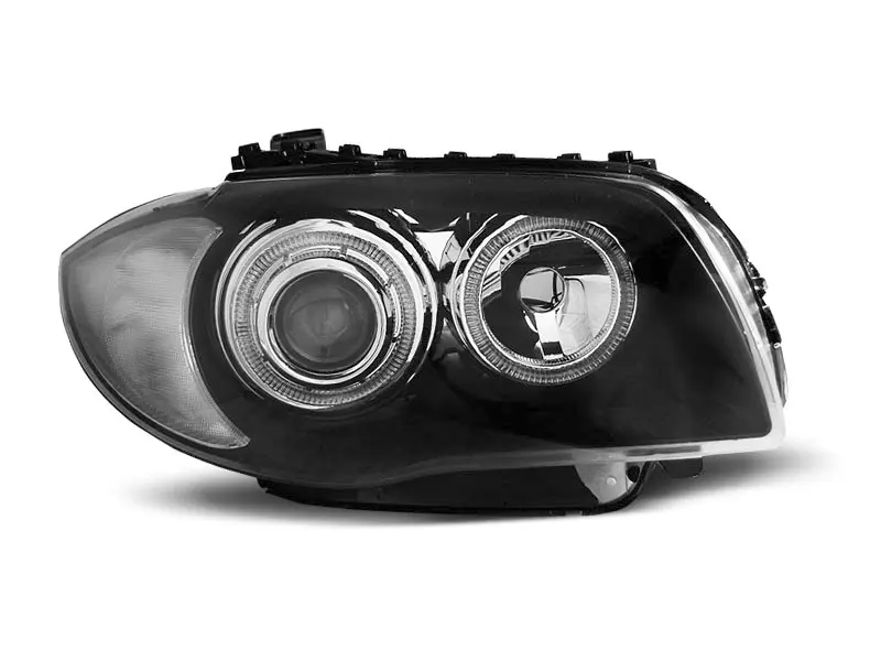 Frontlykter BMW 1 (E87/E81/E82/E88) 2004 - 2011 │ Angel Eyes Black - sett 2 stk. – bilde 13