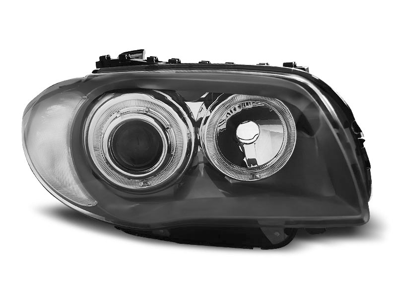 Frontlykter BMW 1 (E87/E81/E82/E88) 2004-2011 ANGEL EYES GREY – bilde 4