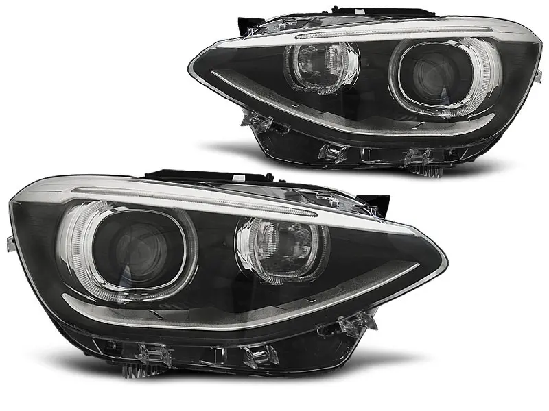 Frontlykter BMW 1 (F20/F21) 2011 - 2014 │ Halogen Headlights DRL Black Image 4