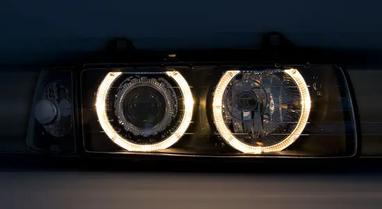 Frontlykter BMW 3 (E36) 1990 - 1999 | ANGEL EYES BLACK – bilde 2