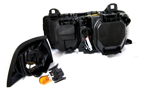 Frontlykter BMW 3 (E36) 1990-1999 ANGEL EYES BLACK – bilde 3