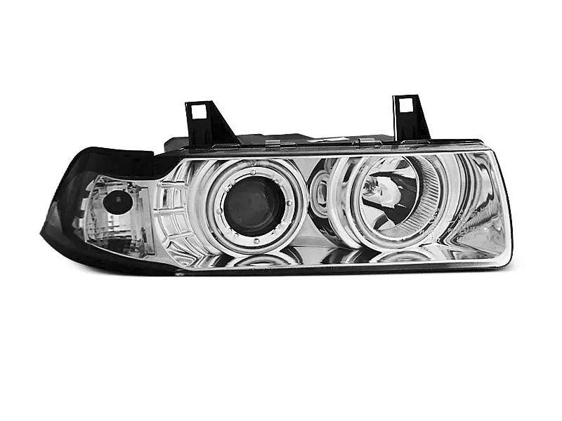 Frontlykter BMW 3 (E36) 1990-1999 ANGEL EYES CCFL CHROME – bilde 2