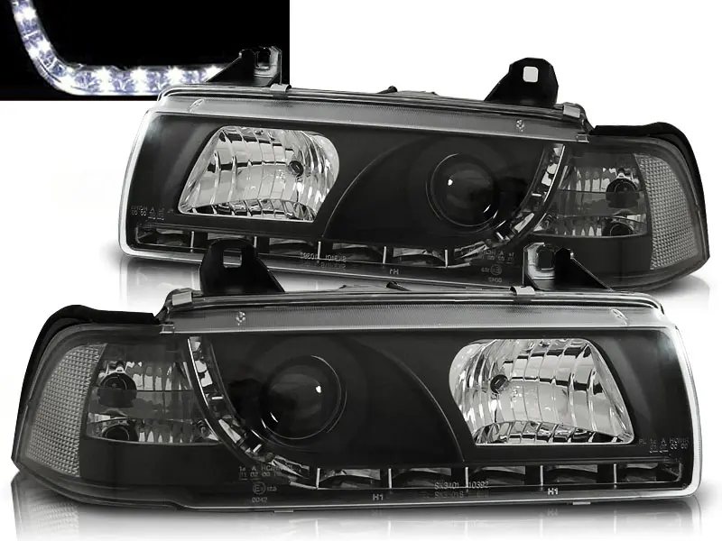 Frontlykter BMW 3 (E36) 1990-1999 DAYLIGHT BLACK