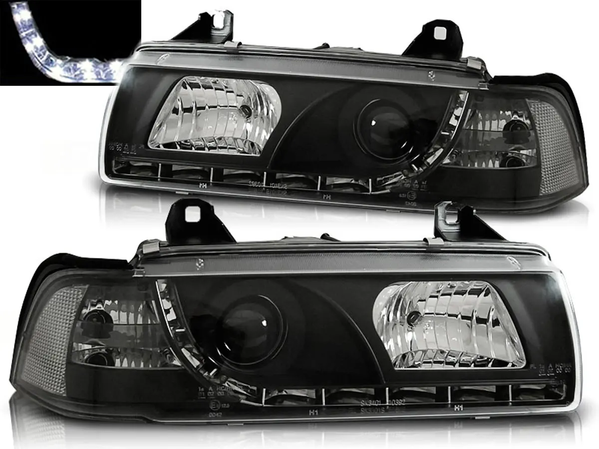 Frontlykter BMW 3 (E36) 1990-1999 DAYLIGHT BLACK – bilde 2