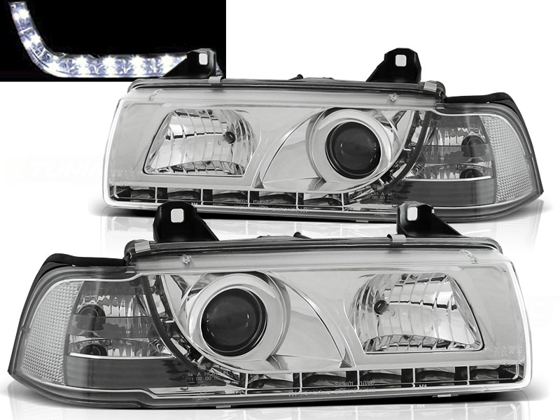 Frontlykter BMW 3 (E36) 1990-1999 DAYLIGHT CHROME