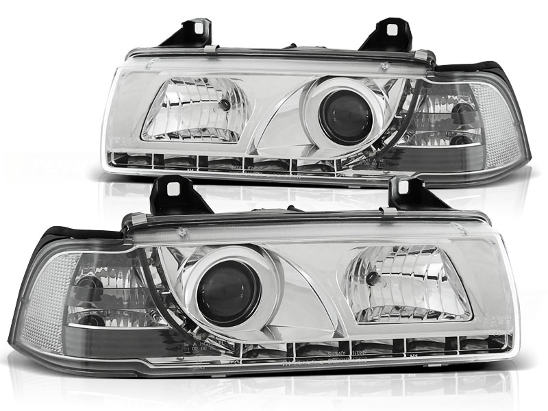 Frontlykter BMW 3 (E36) 1990-1999 DAYLIGHT CHROME – bilde 2