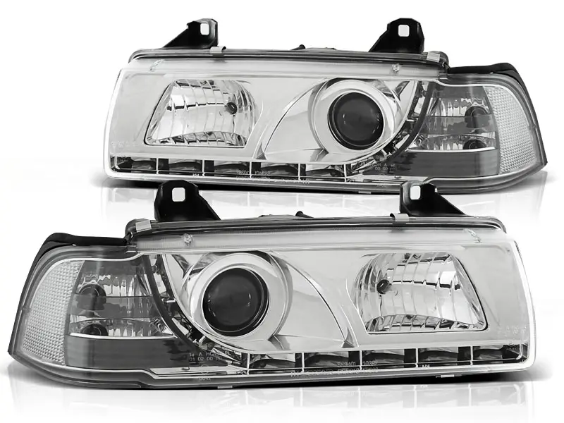Frontlykter BMW 3 (E36) 1990-1999 DAYLIGHT CHROME – bilde 2