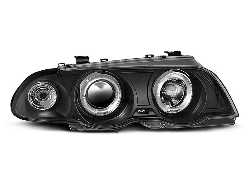 Frontlykter BMW 3 (E46) 1998 - 2001 | ANGEL EYES BLACK – bilde 2