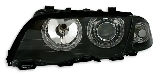 Frontlykter BMW 3 (E46) 1998 - 2001 | ANGEL EYES BLACK
