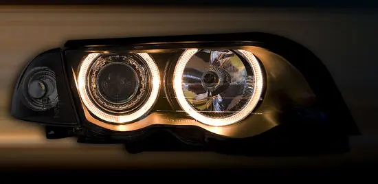 Frontlykter BMW 3 (E46) 1998 - 2001 | ANGEL EYES BLACK – bilde 4