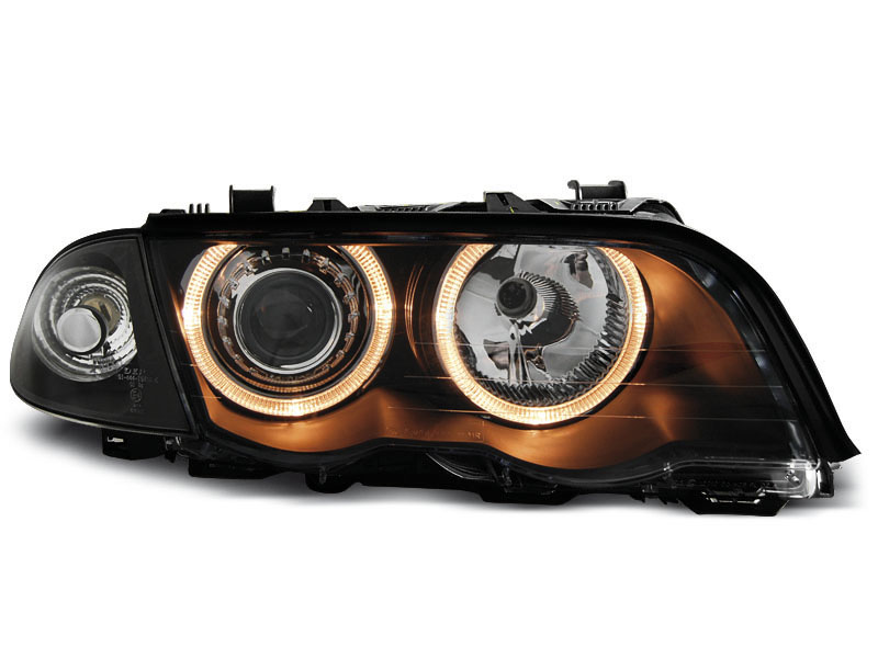 Frontlykter BMW 3 (E46) 1998 - 2001 | ANGEL EYES BLACK – bilde 6