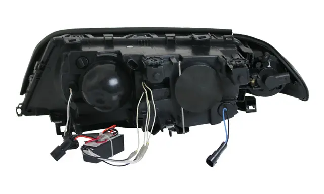 Frontlykter BMW 3 (E46) 1998 - 2001 │ ANGEL EYES CCFL BLACK – bilde 4