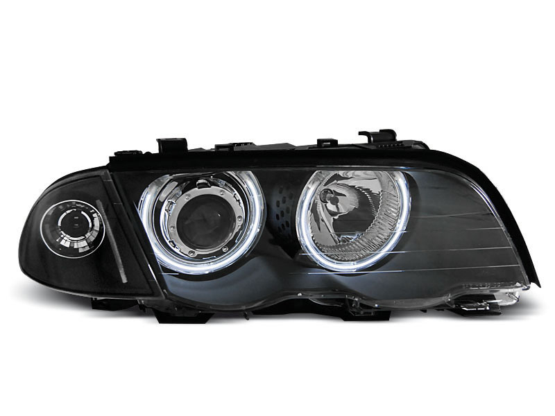 Frontlykter BMW 3 (E46) 1998 - 2001 │ ANGEL EYES CCFL BLACK – bilde 7