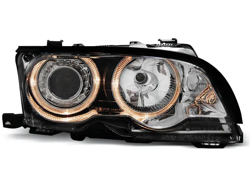 Frontlykter BMW 3 (E46) 2001 - 2003 | ANGEL EYES CHROME – bilde 2