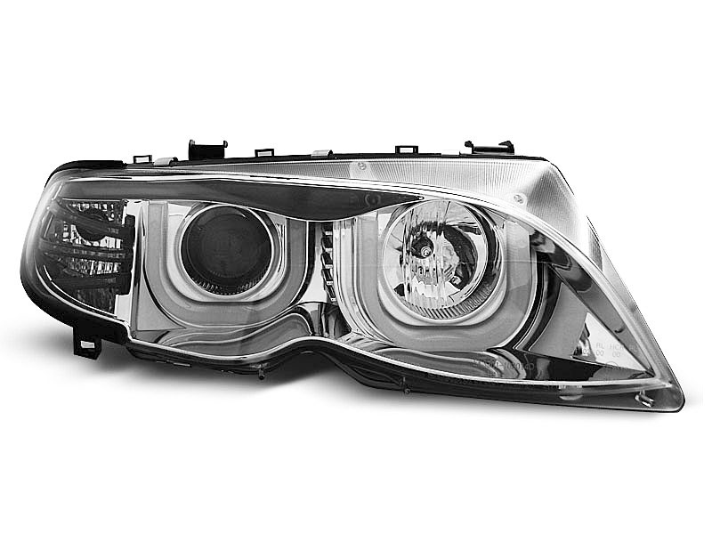 Frontlykter BMW 3 (E46) 2001 - 2005 | ANGEL EYES 3D CHROME – bilde 5
