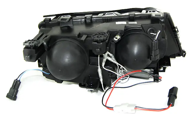 Frontlykter BMW 3 (E46) 2001 - 2005  │ Angel Eyes CCFL Black Image 5