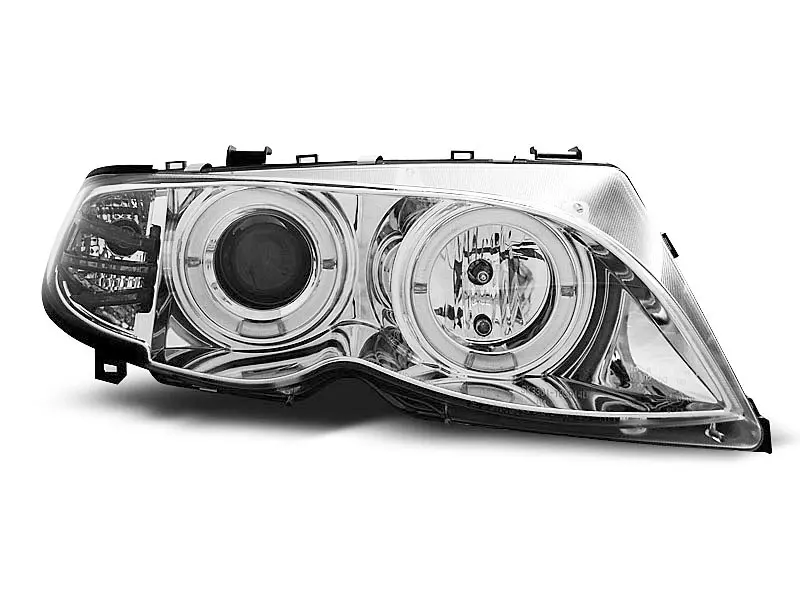 Frontlykter BMW 3 (E46) 2001-2005 ANGEL EYES CHROME – bilde 3