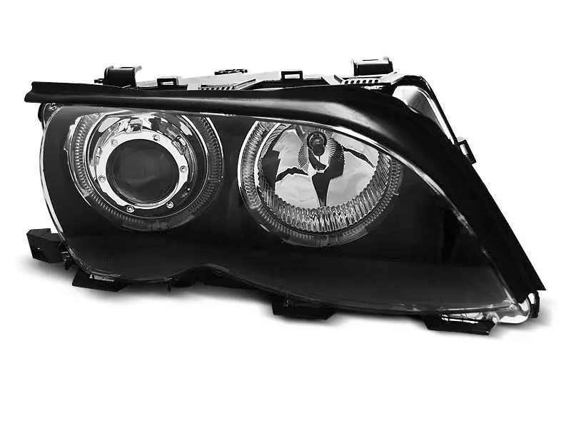 Frontlykter BMW 3 (E46) 2001-2005 ANGEL EYES LED BLACK Image 8