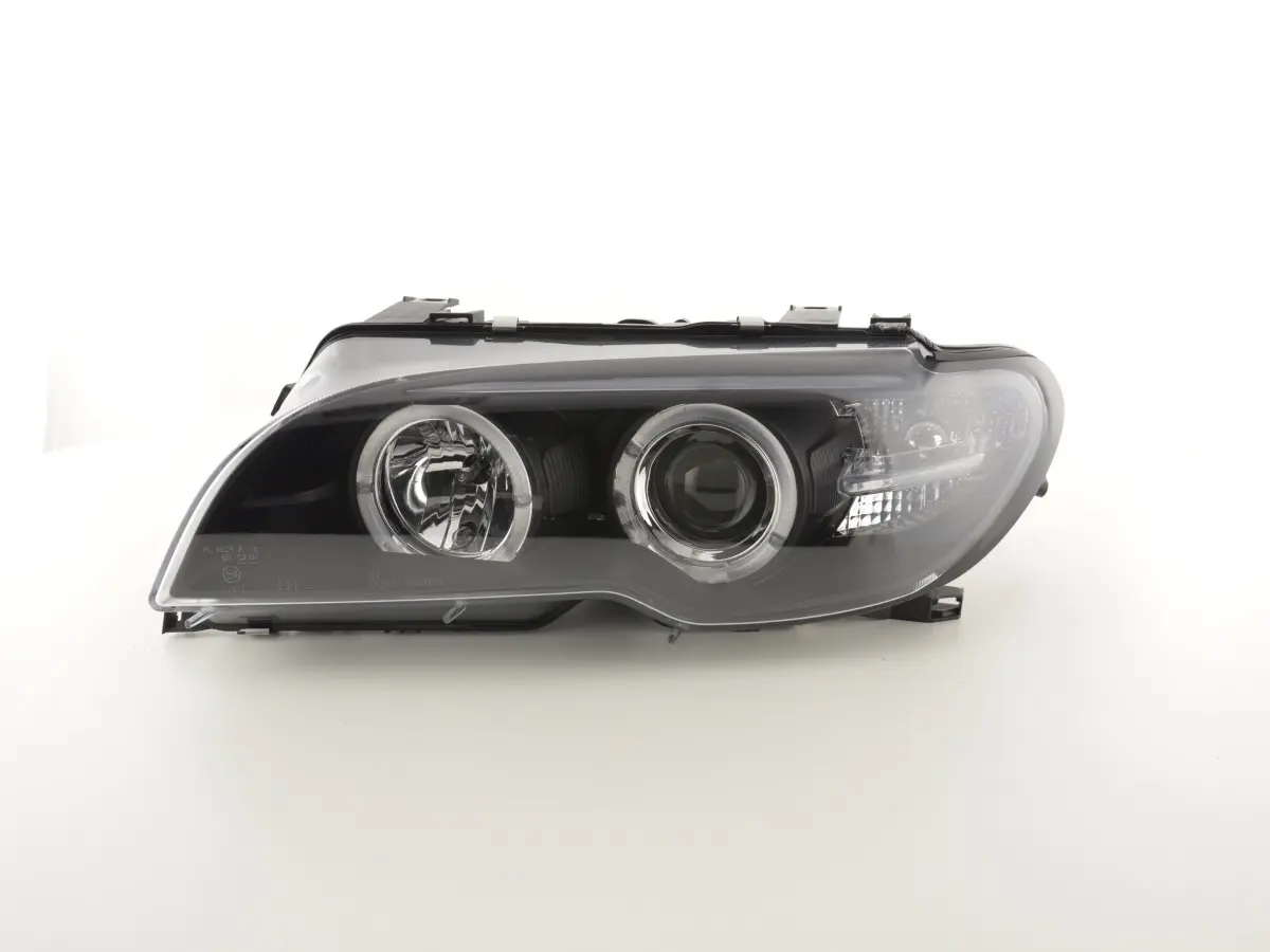 Frontlykter BMW 3 (E46) 2003-2006 ANGEL EYES CCFL BLACK Image 1