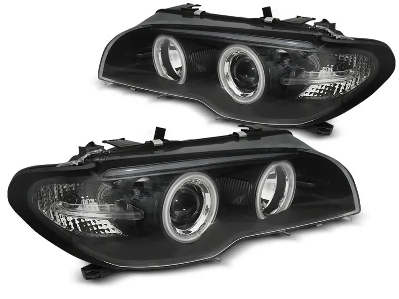 Frontlykter BMW 3 (E46) 2003-2006 ANGEL EYES CCFL BLACK Image 7