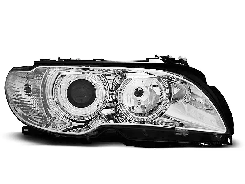 Frontlykter BMW 3 (E46) 2003 - 2006 | ANGEL EYES CHROME – bilde 2