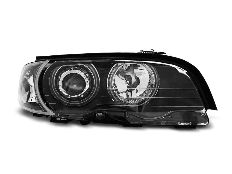 Frontlykter BMW 3 (E46) Coupe 1999 - 2003 | ANGEL EYES CCFL BLACK – bilde 3