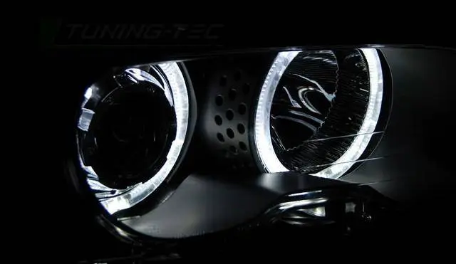 Frontlykter BMW 3 (E46) Coupe 1999 - 2003 │ Angel Eyes LED Black Image 4