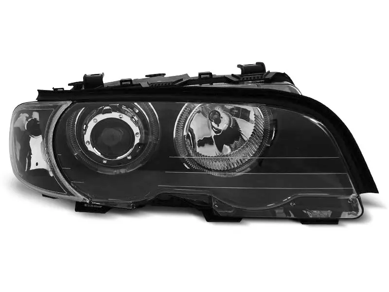 Frontlykter BMW 3 (E46) Coupe 1999 - 2003 │ Angel Eyes LED Black Image 6