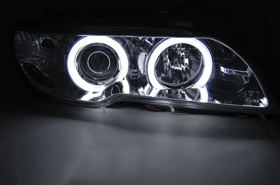 Frontlykter BMW 3 (E46) Coupe 2003-2006 │ XENON ANGEL EYES CCFL BLACK Image 2