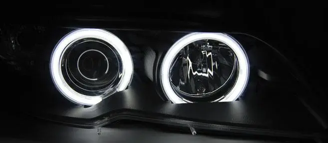 Frontlykter BMW 3 (E46) Coupe 2003-2006 │ XENON ANGEL EYES CCFL BLACK Image 5