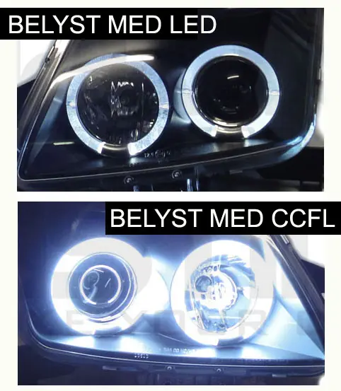 Frontlykter BMW 3 (E90/E91) 2004-2008 ANGEL EYES CCFL BLACK – bilde 3