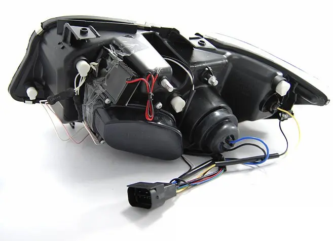 Frontlykter BMW 3 (E90/E91) 2004-2008 ANGEL EYES CCFL BLACK – bilde 6
