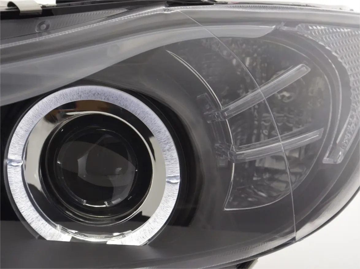 Frontlykter BMW 3 (E90/E91) 2005-2008 | Angel Eyes Black – bilde 3