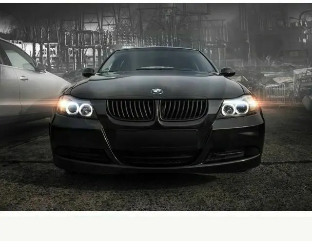 Frontlykter BMW 3 (E90/E91) 2005-2008 | Angel Eyes Black – bilde 8