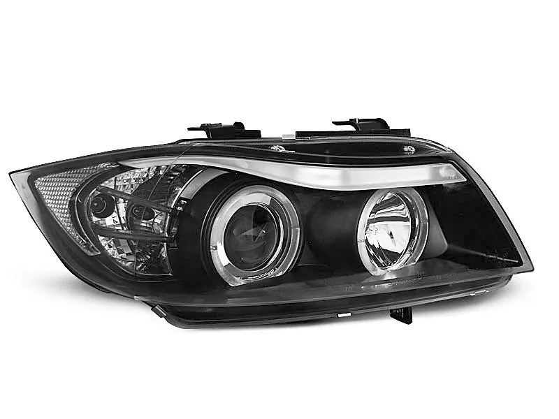 Frontlykter BMW 3 (E90/E91) 2005-2008 | Angel Eyes Black – bilde 9