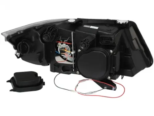 Frontlykter BMW 3 (E90/E91) 2005-2008 ANGEL EYES CCFL BLACK