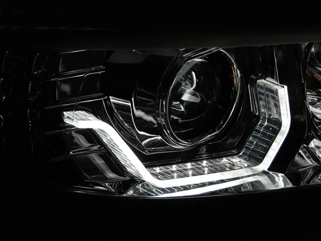Frontlykter BMW 3 (E90/E91) 2005 - 2008 | ANGEL EYES LED 3D CHROME – bilde 3
