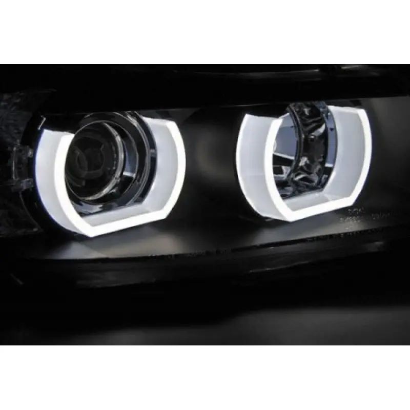 Frontlykter BMW 3 (E90/E91) 2005-2008 U-LED LIGHT 3D BLACK – bilde 2