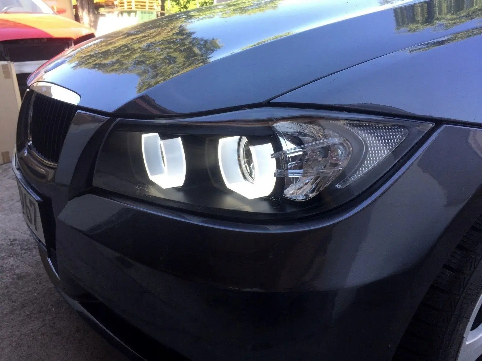 Frontlykter BMW 3 (E90/E91) 2005-2008 U-LED LIGHT 3D BLACK – bilde 7