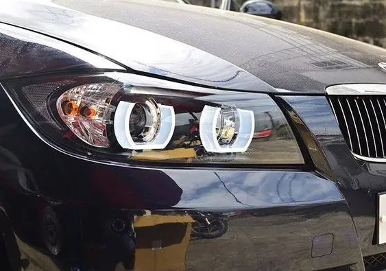 Frontlykter BMW 3 (E90/E91) 2005-2008 U-LED LIGHT 3D BLACK – bilde 8