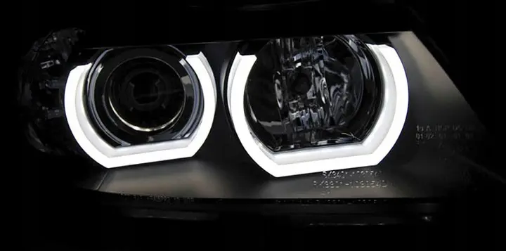 Frontlykter BMW 3 (E90/E91) 2005 - 2008 │ Xenon U-LED Light 3D Black – bilde 5