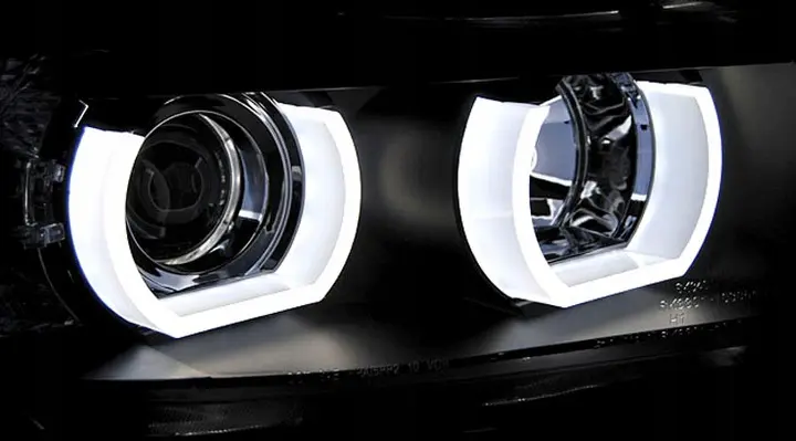 Frontlykter BMW 3 (E90/E91) 2005 - 2008 │ Xenon U-LED Light 3D Black – bilde 6