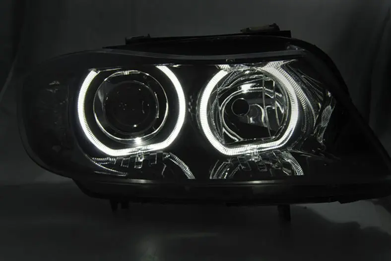 Frontlykter BMW 3 (E90/E91) 2005 - 2011 | ANGEL EYES LED INDICATOR BLACK – bilde 2
