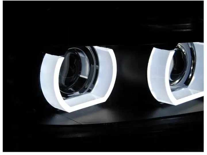 Frontlykter BMW 3 (E90/E91) 2008 - 2012 | XENON ANGEL EYES LED DRL BLACK – bilde 4