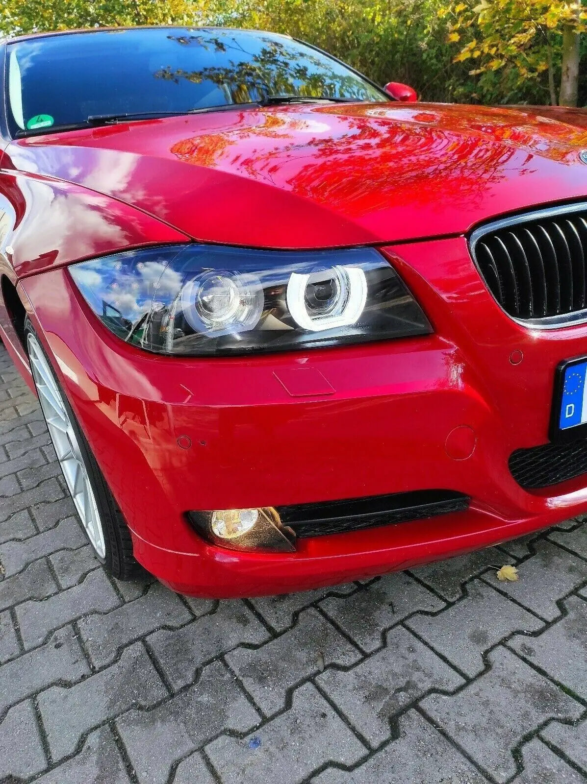 Frontlykter BMW 3 (E90/E91) 2008 - 2012 | XENON ANGEL EYES LED DRL BLACK – bilde 9