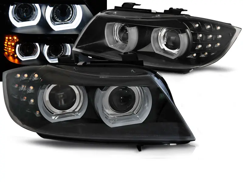Frontlykter BMW 3 (E90/E91) 2009-2011 XENON LED DRL BLACK AFS