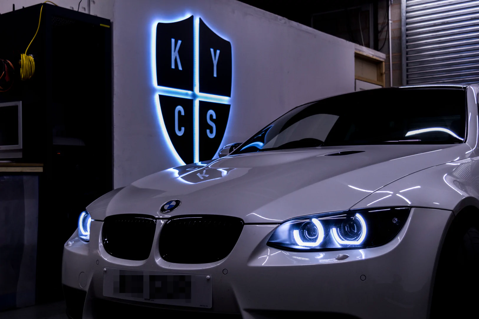 Frontlykter BMW 3 (E92) 2006 - 2010 │ XENON ANGEL EYES LED BLACK – bilde 5