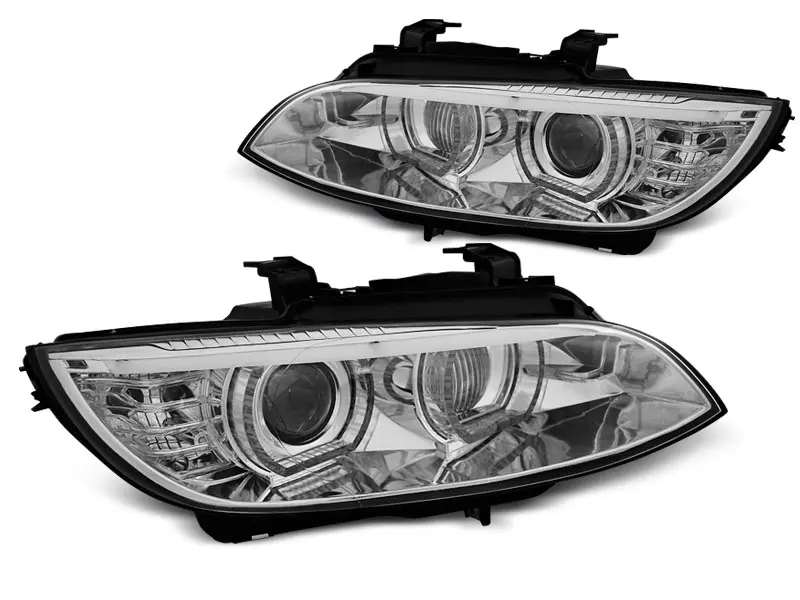 Frontlykter BMW 3 (E92/E93) 2006-2010 XENON ANGEL EYES LED CHROME AFS – bilde 5