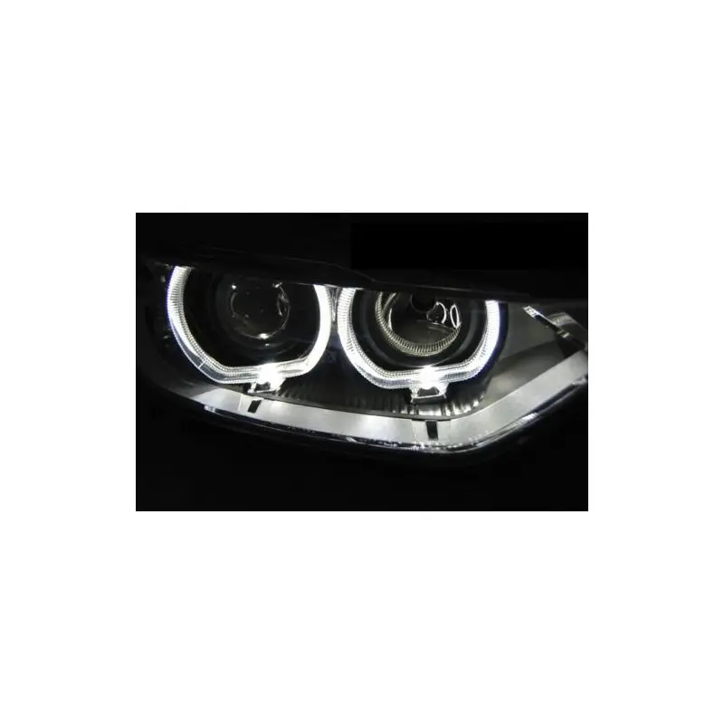 Frontlykter BMW 3 (F30/F31) 2011 - 2015 | ANGEL EYES LED BLACK – bilde 2